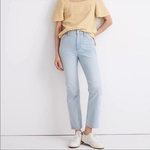 Madewell slim Demi-boot jeans in Bellmeade wash